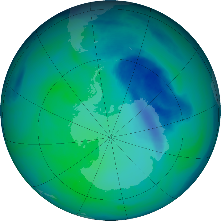 Ozone Map 2006-12-16
